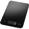 WMF 608736040 Bilancia Digitale da Cucina, Nero, elektronisch, vetro