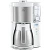 Melitta Look V - Macchina da caffè con filtro e timer Con caraffa termica bianco