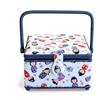 Prym 612085 - Cestino da cucito in cotone, 230 x 230 x 140 mm