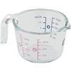 Emsa Prep&Bake K3236034 - Misurino in vetro, 0,5 litri, 2 scale per ingredienti solidi e liquidi, facile da versare, adatto al microonde