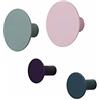 Blomus 65801 - Set di ganci da parete, 4,5 cm, multicolore