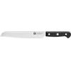 Zwilling Coltello Pane Gourmet, 20 cm, Acciaio Inox Speciale, Manico Ergonomico, Nero, Made in Germany