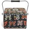 Prym 612066 - Cestino da cucito in cotone, 260 x 260 x 190 mm, colore: Antracite