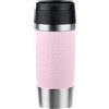 Emsa Travel Mug Classic N20206 - Tazza termica da 0,36 litri, con tappo a vite, in acciaio inox, 4 ore caldo e freddo per 8 ore, 100% impermeabile, lavabile in lavastoviglie, apertura a 360°, rosa