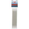 Prym Ferri da maglia a doppia punta da 20,3 cm, in plastica, US 13 (9 mm), grigio, 5 pezzi