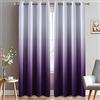 Yakamok Tende oscuranti con blocco della luce, colore viola, sfumate, oscuranti, isolamento termico, con occhielli, per soggiorno, camera da letto (viola, 2 pannelli, 132 x 213 cm)