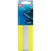 Prym - Nastro Adesivo Riflettente, Misto Poliestere, Giallo Fluo/Argento, Larghezza 50 mm, 41 cm
