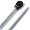 Prym Spille a punta singola in alluminio 30 cm 3,25 mm Grigio perla