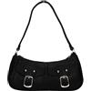 SwankySwans Ami - Borsa a tracolla da donna, con doppia tasca, S, Nero, Small