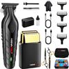 HIENA PRO Professionale Hair Clipper Rasoio Elettrico Foil Shavers Kit per Uomini Regola Barba Elettrico Uomo Trimmer Set Capelli a Regolabarba Uomo