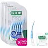 GUM SOFT-PICKS PRO Scovolini interdentali | design curvo per un facile accesso alle aree difficilmente raggiungibili | azione delicata per gengive sensibili | [S - 3x60] (+1 campione gratuito)