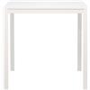 AVANTI TRENDSTORE - Grosseto - Tavolo da pranzo con struttura in metallo bianco e piano in legno laminato. Disponibile in 2 diverse dimensioni. Dimensioni LAP ca. 75x75x75cm