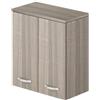 Linea Azzurra Pensile Bagno Sospeso Milleidee a Due Ante in Legno Made in Italy 71x38x77cm Olmo Mobile Salvaspazio Stretto per Bagno, Ufficio, Soggiorno