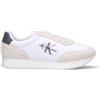 CALVIN KLEIN JEANS Sneaker uomo bianca/beige/nera in suede