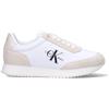 CALVIN KLEIN JEANS Sneaker donna bianca/beige in suede