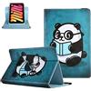 OSXINYIV 10 inch Tablet Case Cover - Custodia in pelle universale con slot per Lenovo TB-X103F/Tab 2 A10-70, Galaxy A6/Tab S2 9.7, ASUS ZenPad 10, MediaPad T3 T5 10/M5 Lite (Bear Book)