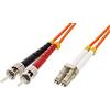 Techly Professional 302518 Cavo Fibra Ottica Multimodale OM2 ST/LC 50/125 2 m Arancione