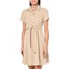 Tommy Hilfiger Abito da donna Scuba Midi con laccetto in vita, Cachi, 46