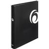 Herlitz maX.file Fresh A4 - Raccoglitore ad anelli con meccanismo combinato a 2 anelli, 25 mm, colore: Nero