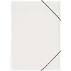 Pagna 21638-02 - Cartellina con elastico, in polipropilene, 3 lembi, formato A3, colore: Bianco