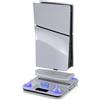 Generic Stazione di raffreddamento con stazione di ricarica per controller doppio console per PS5 Slim, caricatore per controller, ventola di raffreddamento, gancio per cuffie base multifunzionale