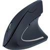 Techly Mouse verticale Techly IM 1200-VM-B Ottico Ergonomico Wireless 1600dpi Nero [369212]