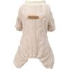 Izefia Maglione del Cane Vestiti Felpa Lana Invernale Caldo 4 Gambe Jumpsuit Pigiama Maglione per Cane Piccolo Gatto Medio