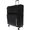 Mandarina Duck Zephyr - Trolley XL EXP, Nero, 52 cm (L) x 31.5 cm (W) x 83 cm (H), Trolley XL espandibile in tessuto morbido ad effetto 3D