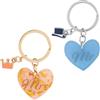 GRUSS & CO Portachiavi Mr & Mrs | Set di ciondoli in acrilico, lunghezza 7,5 cm, regalo di nozze | 48091