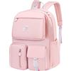 Peuignao Zaino Scuola Media Ragazza Superiore Università Scolastico Backpack Zaini Dcuola Scolastici Scuole Medie Borsa Zainetto Scuola Grande Zaino Per La Scuola Secondaria Universitario Universita Donna Rosa