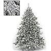 Megashopitalia Albero di natale INNEVATO 150/180/210/230/270CM SUPERFOLTO REALISTICO (150)