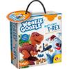 Liscianigiochi Lisciani WOOZLE GOOZLE Dinosauro T-Rex, gioco di costruzione per bambini dai 6 anni in su, giocattolo da montare, si muove attraverso le ruote sotto le gambe