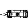 herpa 080507 - Telaio per rimorchio per Cassa Mobile a 2 Assi 7,15 m, Contenuto 2 Pezzi