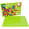 Hubelino #420312 Piastra di Base 560 (Nodi 20 x 28, 32 x 44,8 cm), Colore Verde Chiaro, Compatibile con Grandi mattoncini di Altri produttori, Made in Germany