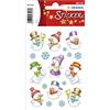 HERMA 3216 Adesivi natalizi con pupazzi di neve (27 adesivi, carta opaca), autoadesivi, adesivi per Natale, regali, fai da te, calendario dell'Avvento, colorati
