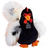 Histoire d'ours - Les champêtres Chics - Le Coq'rico - Peluche Gallo - Nero - 26 cm - Regalo Nascita - HO3216