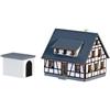 Faller 282760 Half-Timbered House Blue Z Scale Building Kit da Costruzione, Blu, Taglia Unica