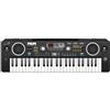 WS - Sintetizzatore - 49 tasti - Teens - 610600 - 66 cm - Nero - Ideale per principianti - Musica - Strumento - IZZY - Iniziazione al pianoforte - Musicista amatoriale - Cavo USB incluso - Microfono