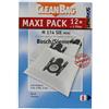 Scanpart Sacchetti per aspirapolvere Maxi Pack M 174 SIE, come originali Bosch, Siemens: G XL, G XXL, G All