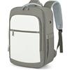 RuoSien per Zaino Ryanair 40x20x25,Zaino da Viaggio Aereo Bagaglio a Mano,Borsa da Cabina per Laptop da 14 Pollici Zaino Casual da Uomo e da Donna Lavoro (Grigio Verde, 40x20x25)