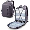 suradar Zaino 45x36x20 per Easyjet, Bagaglio a Mano Dimensioni adatte Borse Cabina Valigia Zaini Casual Unisex Borsone da Viaggio Casual Daypack per Scuola Trekking Lavoro Grigio-viola