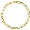 PRINS JEWELS Bracciale a maglia barbazzale in oro giallo 18 carati 750, unisex, larghezza 5,40 mm, Oro,