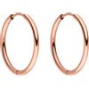 Purelei Orecchini Sleeky (oro rosa) - Orecchini donna in resistente acciaio inossidabile - impermeabili da donna - Diametro 1,58 cm - Gioielli per un look personalizzato
