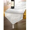 Emma Barclay Renna - Runner da tavola color crema - 13 x 72 (33 x 183 cm)