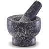 Zeller 24504 - Set di mortaio e pestello, granito, antracite, 9 x 9 x 6.5 cm, 2 unità