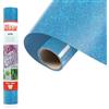 Siser® Glitter Aqua, 30cm x 0,5mt, Vinile Termotrasferibile Termoadesivo Glitterato per la Personalizzazione dei Tessuti, Abbigliamento e Accessori, Hobby Creativi, Facile da Tagliare