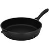 Krüger Tief Leipzig - Padella in Alluminio pressofuso, 28 cm, Colore: Nero