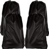 ASelected 4 sacchetti per bucato extra large con chiusura a coulisse, borsa per il lavaggio in nylon per bagno, camera da letto o dormitorio e viaggi, 61 x 91 cm (nero)