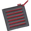 Spring Sottobicchiere Grips rettangolare, materiale in neoprene resistente al calore, da -40 °C a 260 °C, antiscivolo, sottopentola, presina, morbida, flessibile, resistente alle macchie, 21,5 x 21,5