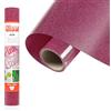 Siser® Glitter Hot Pink, 30cm x 0,5mt, Vinile Termotrasferibile Termoadesivo Glitterato per la Personalizzazione dei Tessuti, Abbigliamento e Accessori, Hobby Creativi, Facile da Tagliare